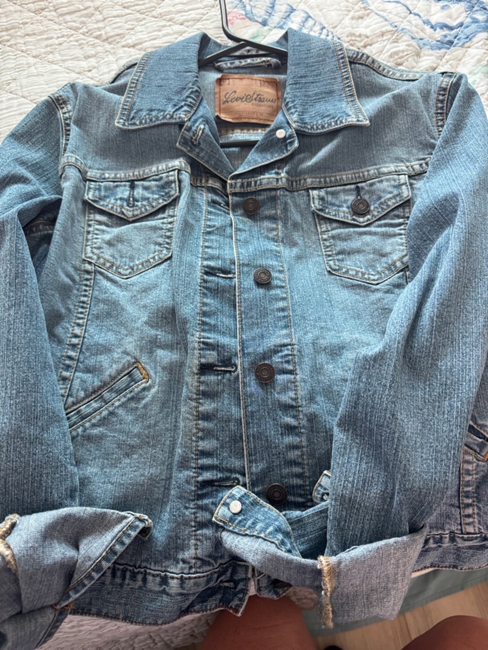 Signature by Levi Strauss Light Blue Denim Jean Jacket